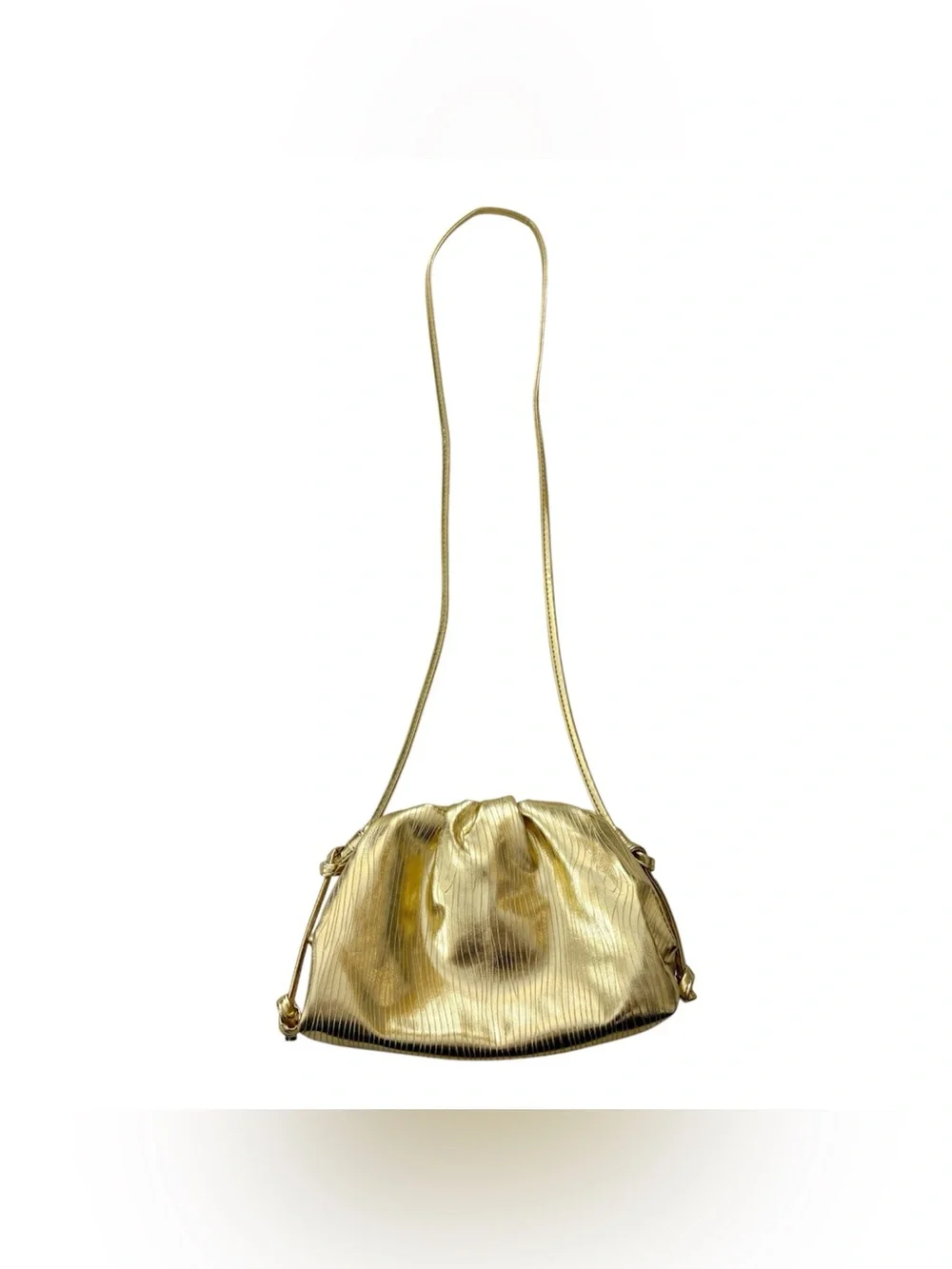 Gold Metallic Crossbody Bag
